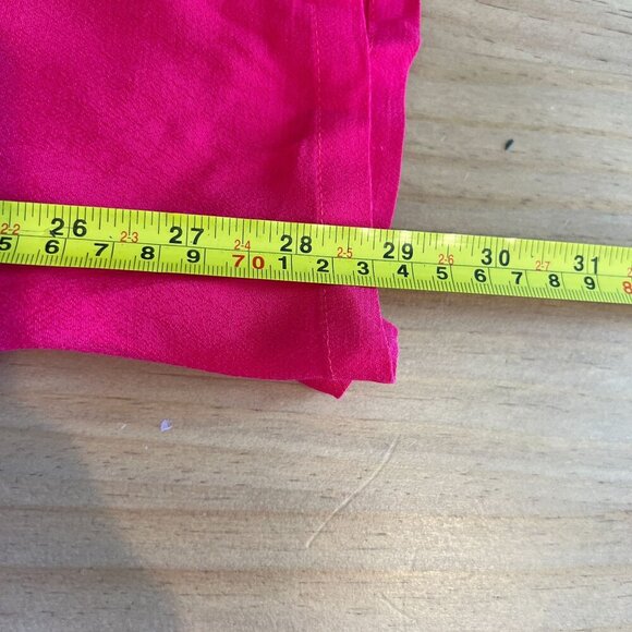 J.O.A Just One Answer Heidi Faux Wrap Midi Pencil Skirt MEDIUM Hot Pink - Picture 8 of 9